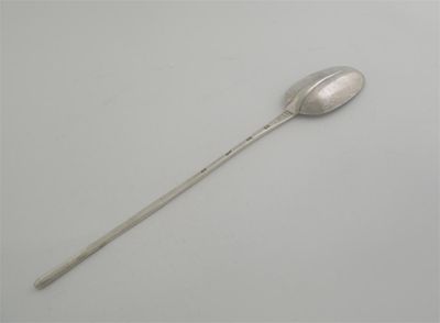 Appraisal: A rare George I marrow spoon of basting size with