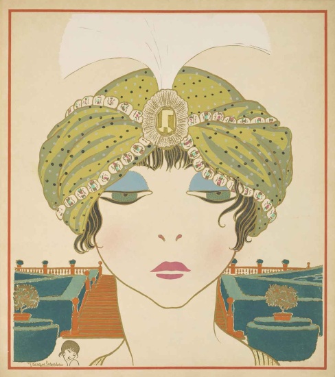 Appraisal: LEPAPE GEORGES Les Choses de Paul Poiret pochoir-colored plates by