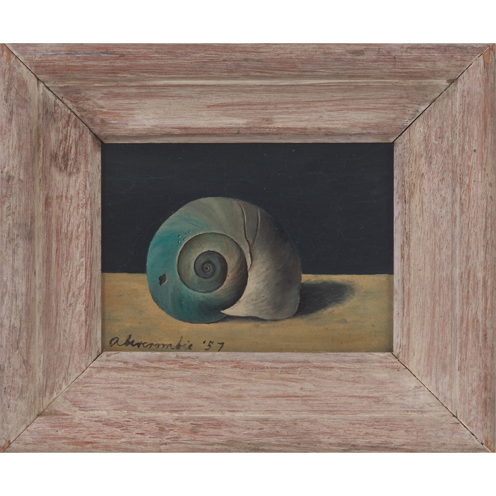 Appraisal: Gertrude Abercrombie American - ''Snail Shell Spiral '' oilon masonite