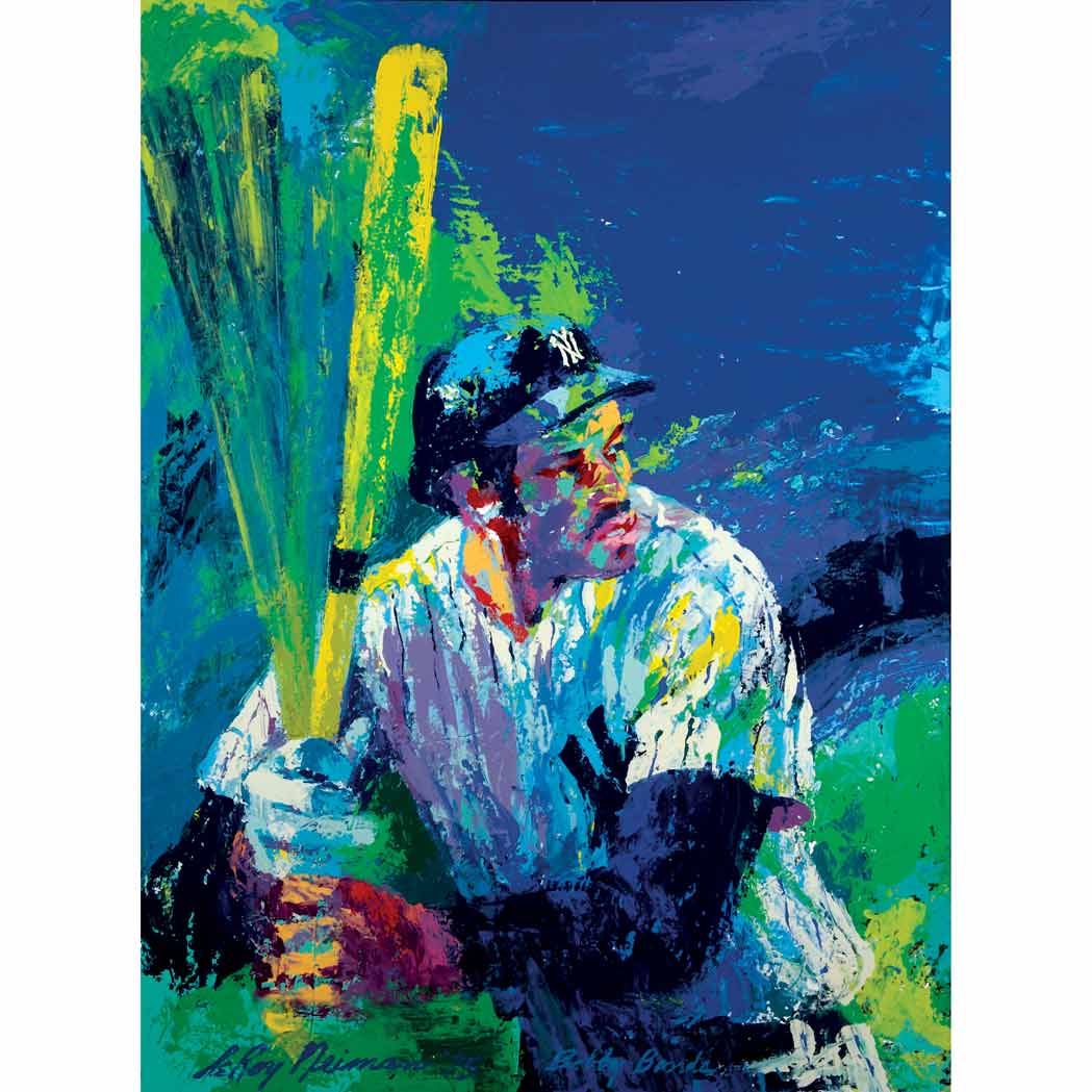 Appraisal: LeRoy Neiman American b Bobby Bonds Signed Leroy Neiman and