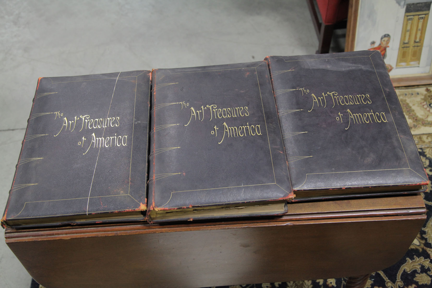 Appraisal: THREE VOLUME SET OF ''ART TREASURES OF AMERICA'' Philadelphia late