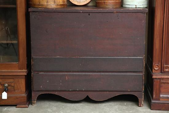 Appraisal: MULE CHEST Pine with original painted surface and two lower