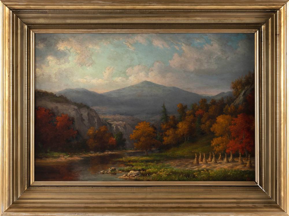 Appraisal: JOHN WHITE ALLEN SCOTT MASSACHUSETTS - VIEW OF A MOUNTAIN