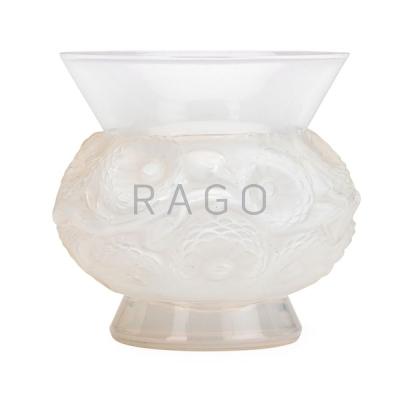 Appraisal: LALIQUE Soucis vase opalescent glass Condition Report