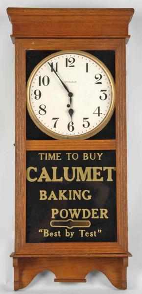 Appraisal: Calumet Baking Powder Wall Clock Description Circa late th Century