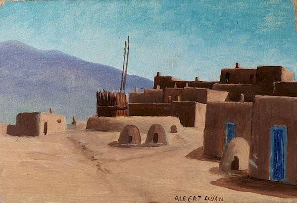 Appraisal: ALBERT LUJAN OIL ON BOARD ALBERT LUJAN American - Taos