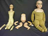 Appraisal: DOLL PARTS This lot has doll marked L made in