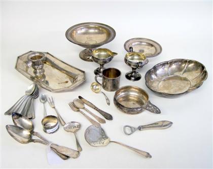 Appraisal: Group of American sterling silver tablewares th century