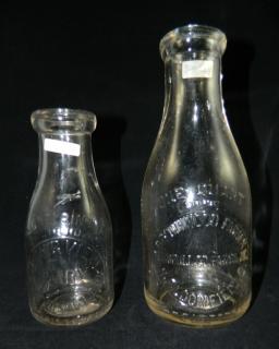 Appraisal: Dairy Dairy- clear bottles Trumball County- 'Brownwood Farms' Bloomfield quart