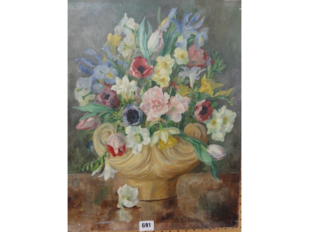 Appraisal: An mid th century oil painting on canvas of a