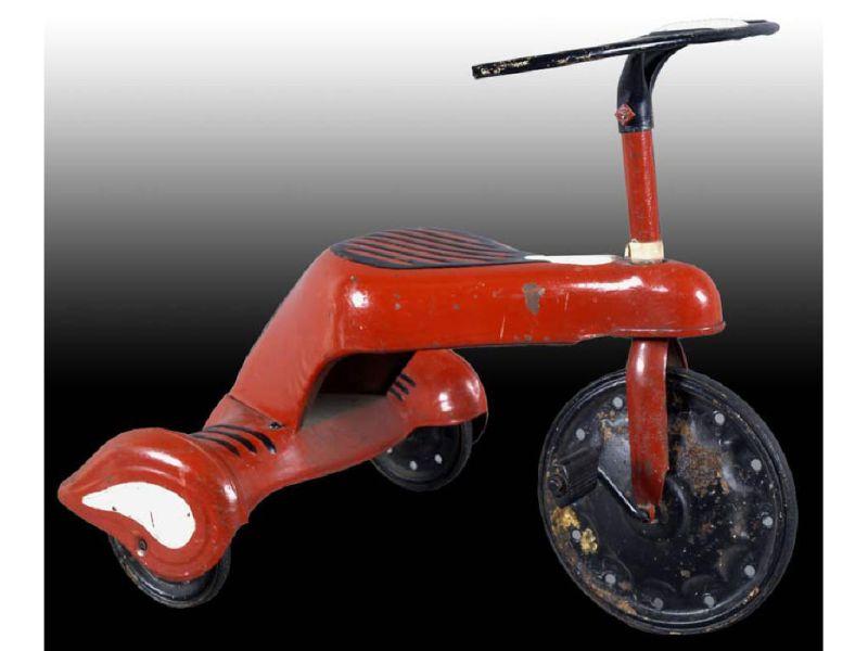 Appraisal: Pressed Steel Art Deco Style Tricycle Toy Description '' L