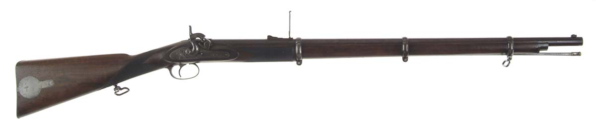 Appraisal: FINE WHITWORTH VOLUNTEER RIFLE SN Cal rnd bbl Brass tip