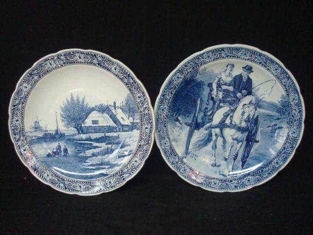 Appraisal: Delft Chargers is Signed From a Brooklyn home Dimensions diameter