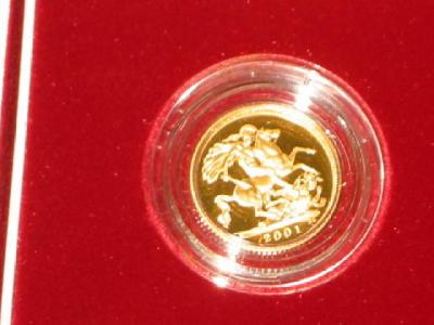 Appraisal: A GOLD PROOF HALF SOVEREIGN in capsule with certificate