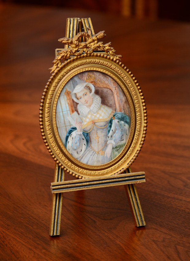 Appraisal: DETAILED MINIATURE PAINTING OF VICTORIAN ROYAL oval size '' x