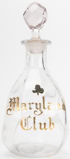 Appraisal: Maryland Club Pinched Back Bar Bottle Baltimore ca Nicely inscribed