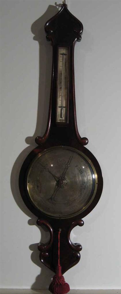 Appraisal: Victorian mahogany barometer th century H in