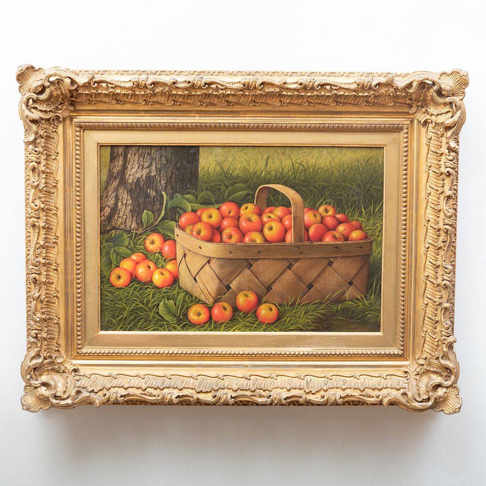 Appraisal: Levi Wells Prentice - Basket of Apples Levi Wells Prentice