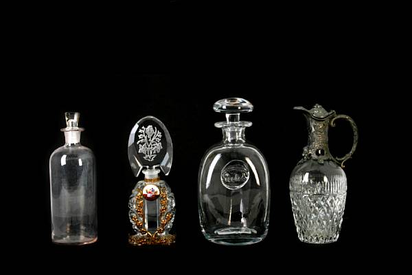 Appraisal: A collection of assorted glassware and perfume bottles height of