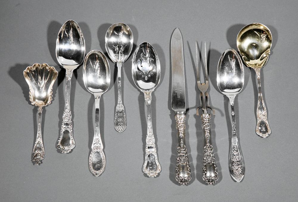 Appraisal: Group of American Sterling Silver Serving Pieces various makers and