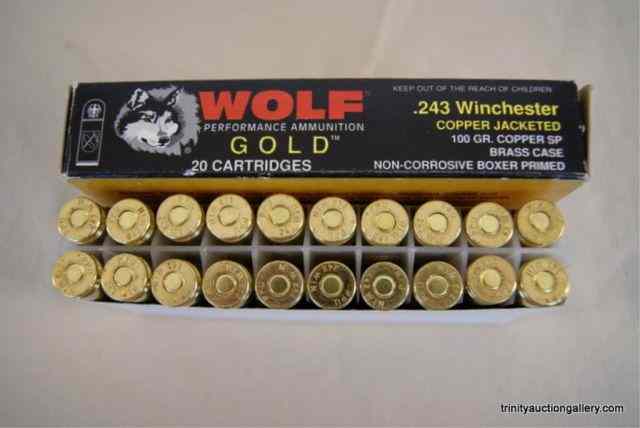 Appraisal: Wolf Gold Rifle Ammunition Box of This for a like