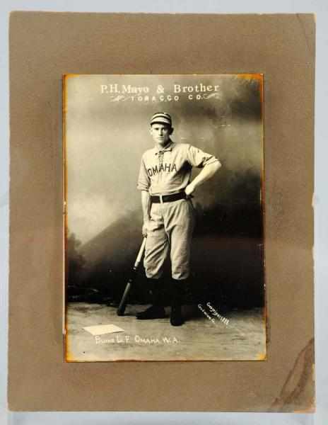 Appraisal: Photograph's Proof Baseball Photo of Jim Burns Copyright Goodwin Co