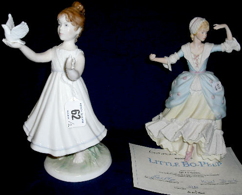 Appraisal: Wedgwood Figure Little Bo Peep made for the Danbury Mint