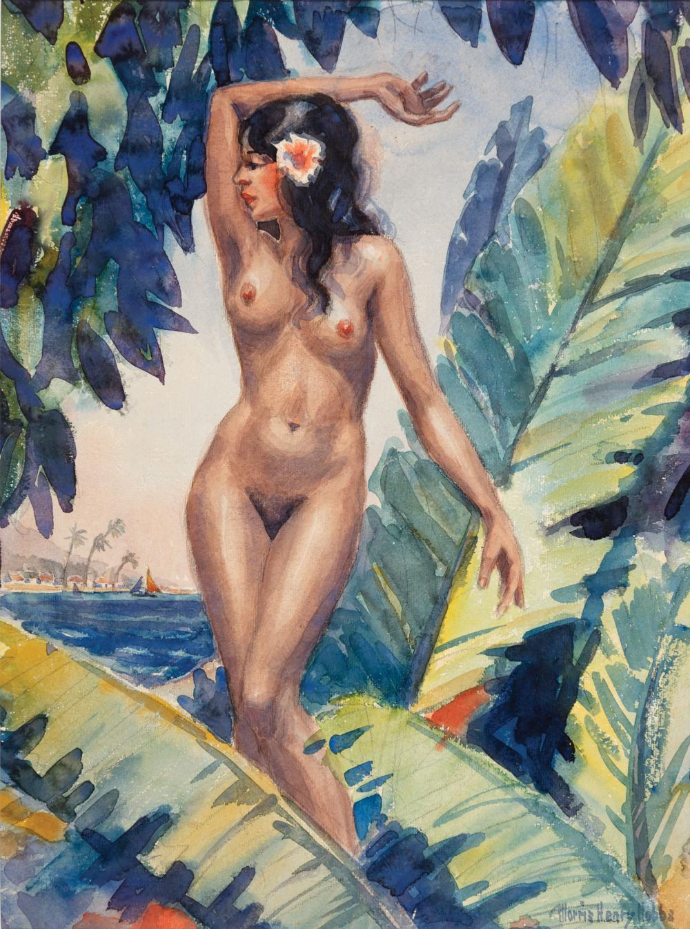 Appraisal: Morris Henry Hobbs American New Orleans - Tropical Dream watercolor