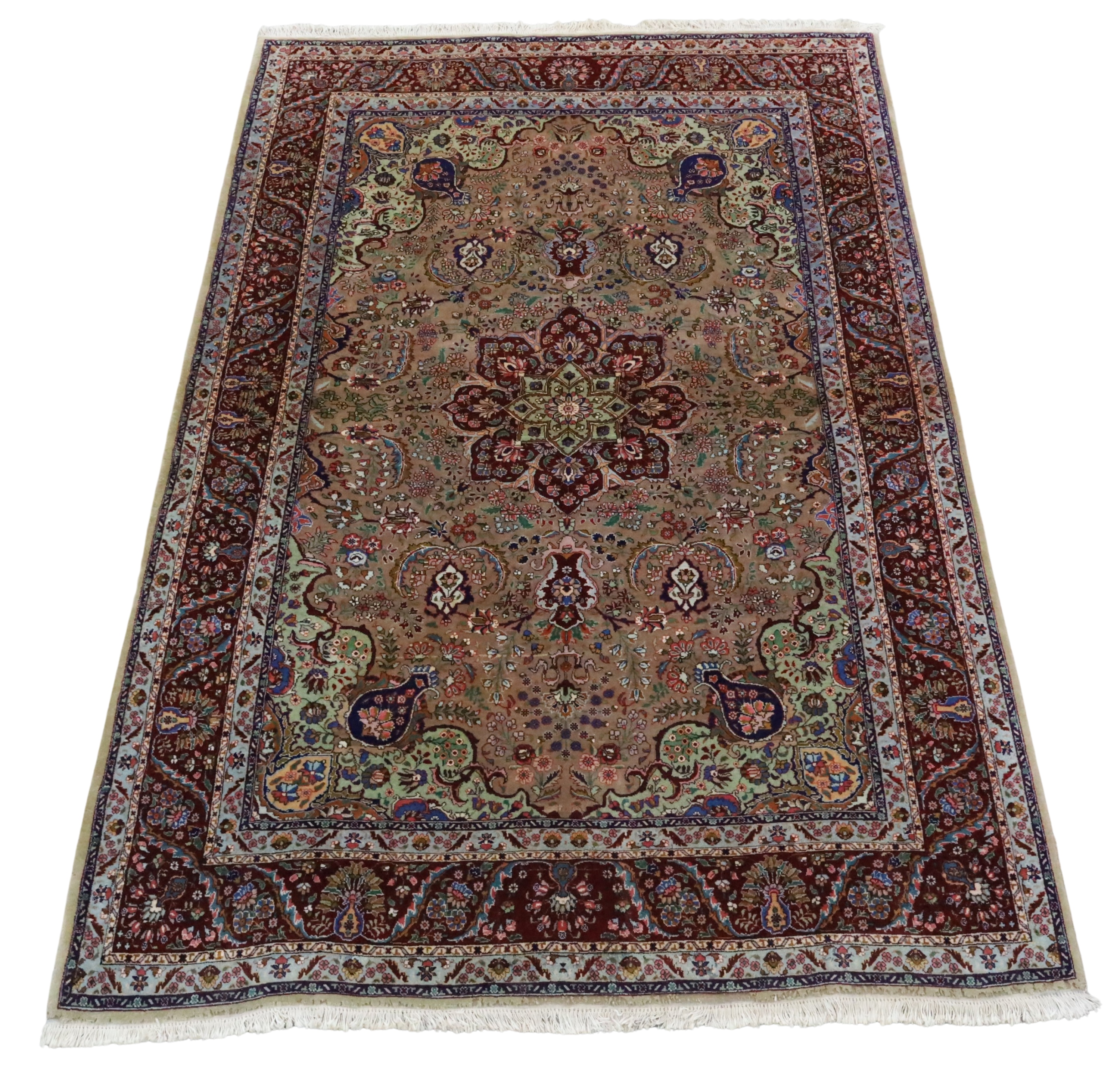 Appraisal: ORIENTAL RUG ' X ' TABRIZ ORIENTAL RUG ' X