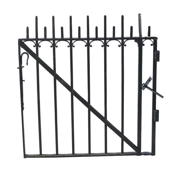 Appraisal: WROUGHT IRON GARDEN GATE th C x