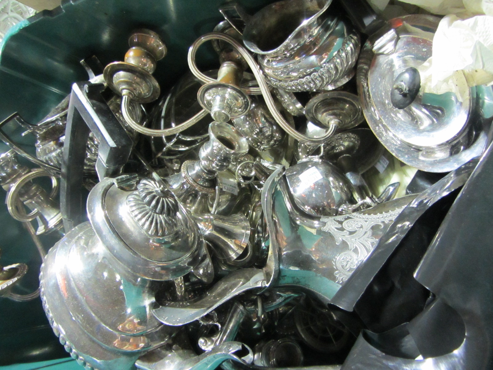 Appraisal: A quantity of silver plated items including tea services and