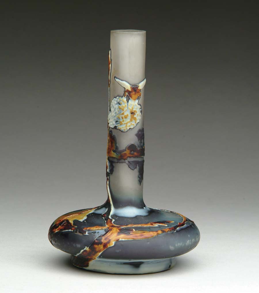 Appraisal: MULLER FLUOGRAVURE VASE Outstanding Muller vase has wonderful cameo cut