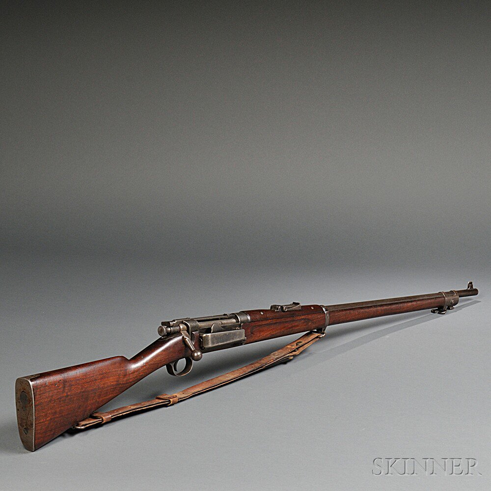 Appraisal: Model Krag Bolt Action Rifle c serial number walnut stock