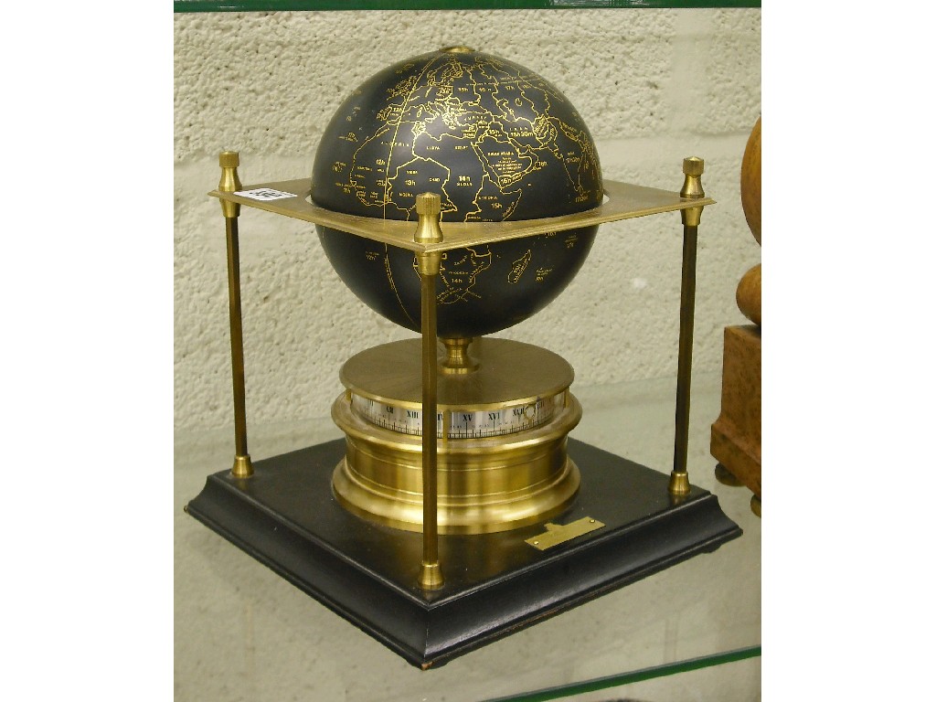 Appraisal: The Royal Geographical Society world clock made in the black