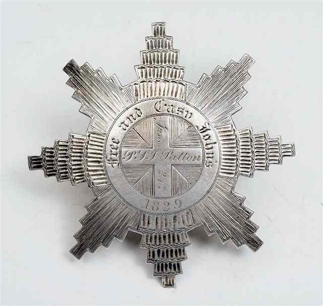 Appraisal: A GEORGE IV SILVER 'FREE AND EASY JOHNS' STAR MEDALLION