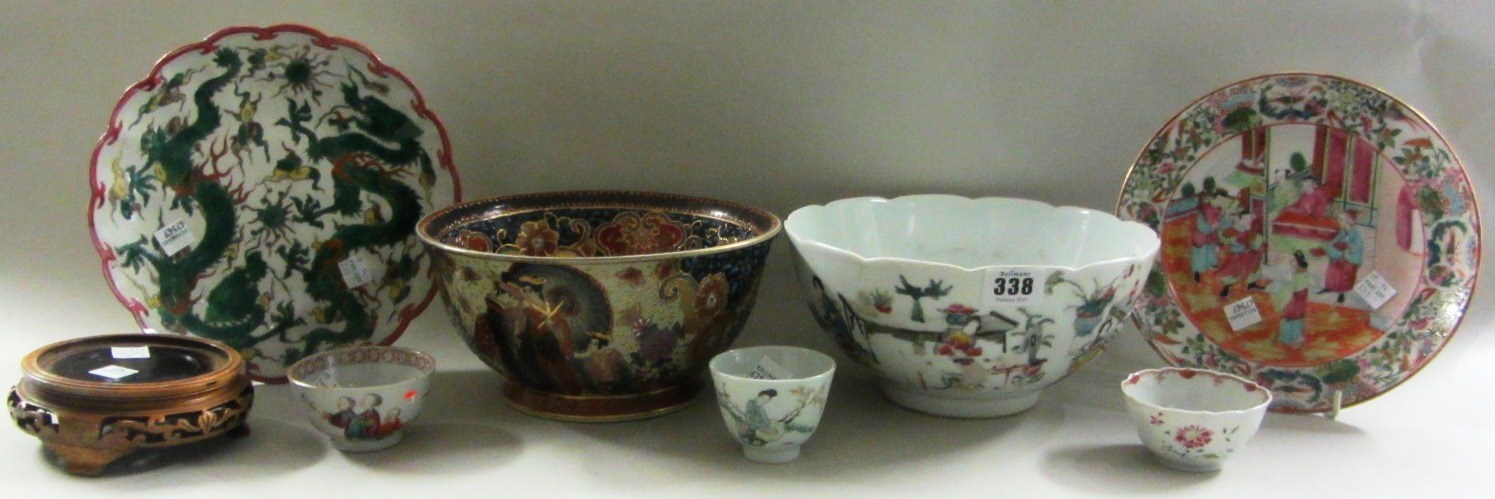 Appraisal: A group of Chinese porcelain th century and later comprising