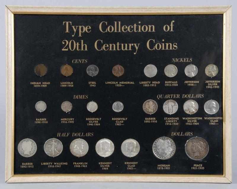 Appraisal: Type Collection of th Century Coins Description silver Face value