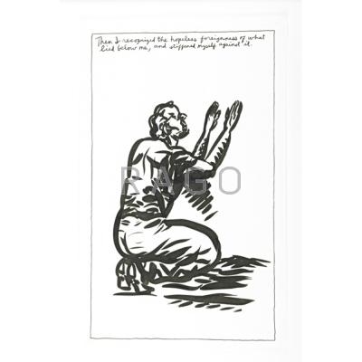 Appraisal: Raymond Pettibon American b Untitled Then I recognized to hopeless