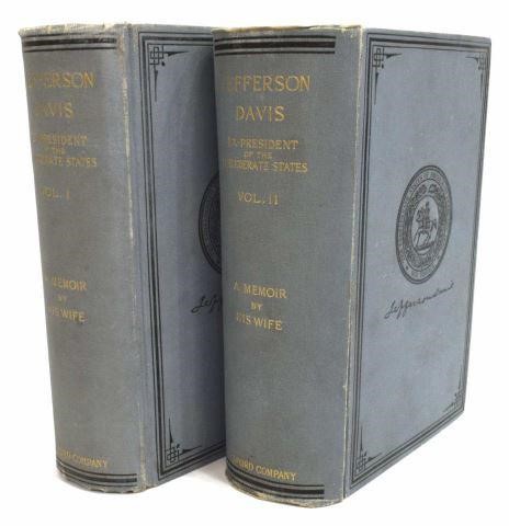 Appraisal: vol Books Jefferson Davis Ex-President of the Confederate States of