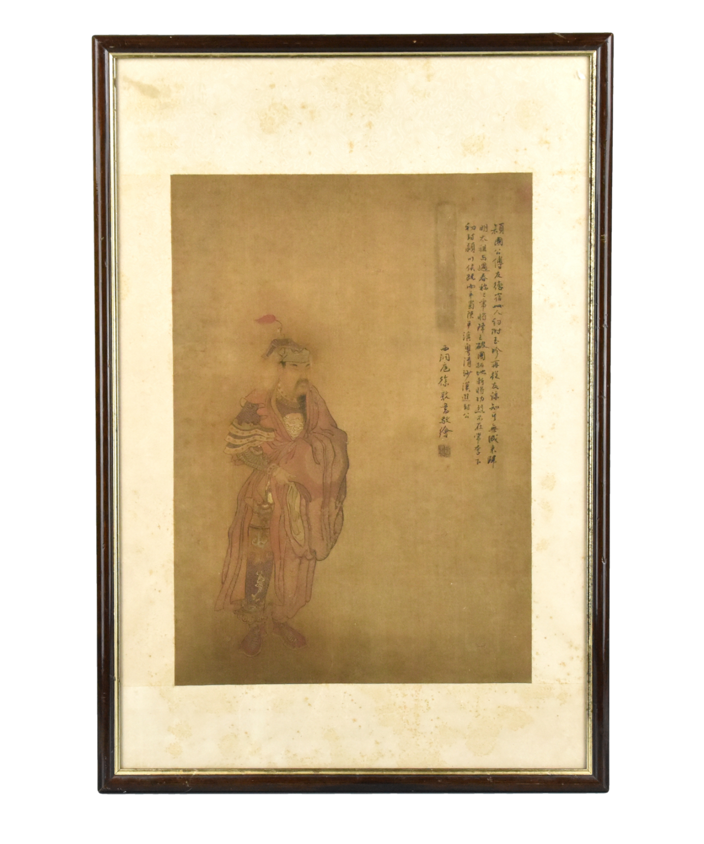 Appraisal: A Chinese painting on silk of figures dating to the