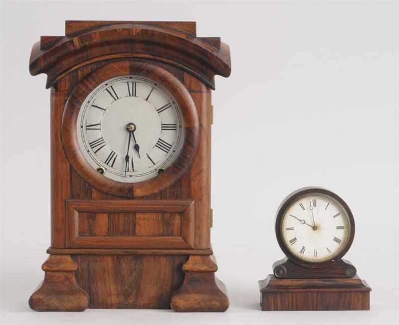 Appraisal: AMERICAN ROSEWOOD-GRAINED MANTEL CLOCK SETH THOMAS CONNECTICUT Labeled eight-day movement