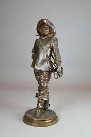 Appraisal: Edouard Drouot Bronze of a MusketeerFinely cast to depict a