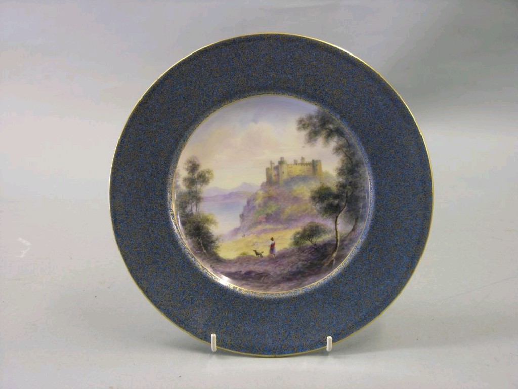 Appraisal: A Royal Worcester cabinet plate painted by G H Evans