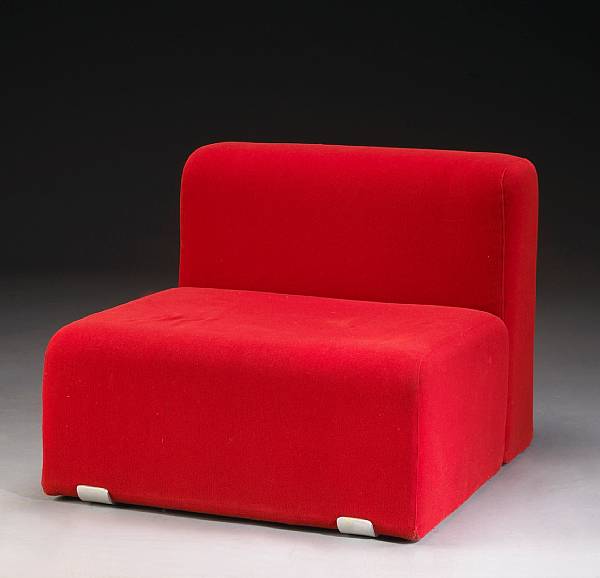 Appraisal: A Kazuhide Takahama upholstered foam and chrome 'Suzanne' chair for