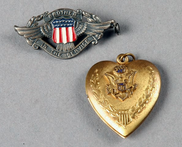 Appraisal: Sweetheart Locket and Brother in the Service pin