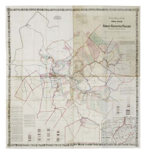 Appraisal: WEST VIRGINIA Swann John S Title Map of the Coal