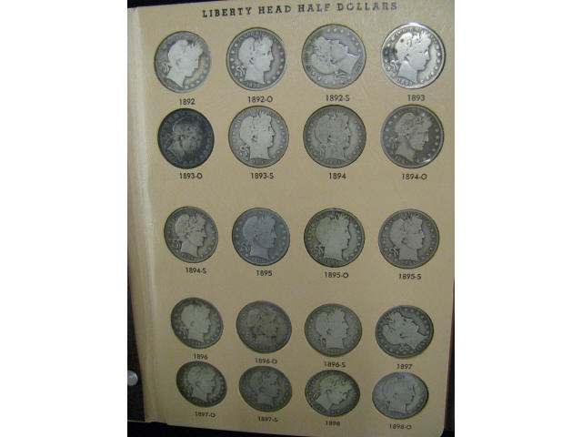 Appraisal: Complete Barber Half Dollar Collection - -S all mints circulated