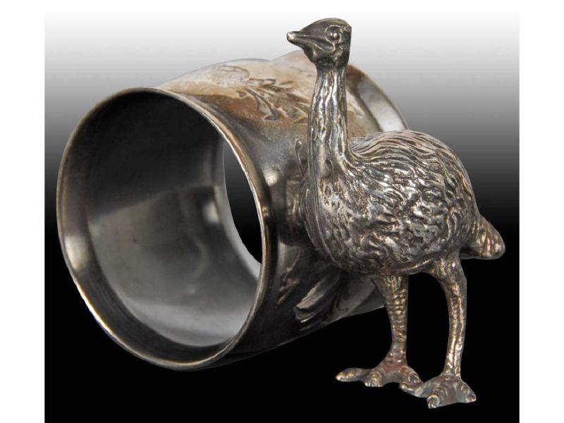 Appraisal: Emu Figural Napkin Ring Description No manufacturer's name or number