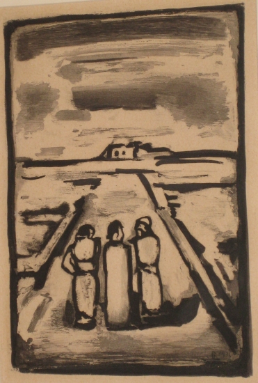 Appraisal: GEORGES ROUAULT Les Disciples Aquatint x mm x inches full