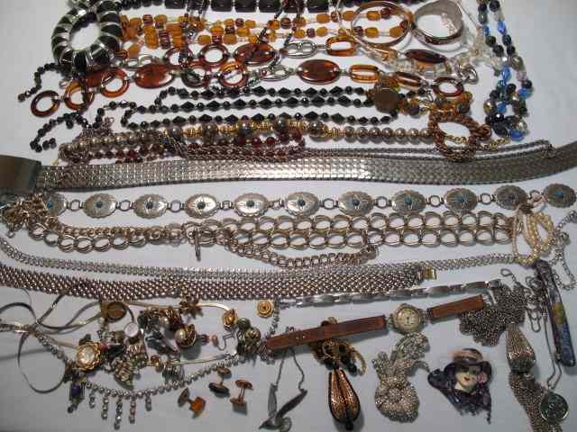 Appraisal: Tray lot of assorted ladies costume jewelry Brands such as